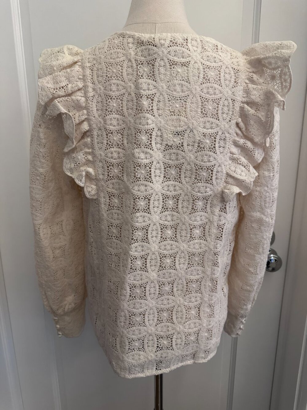Sézane Angela shirt in white, size 38 ~ NWT! - Picture 4 of 8